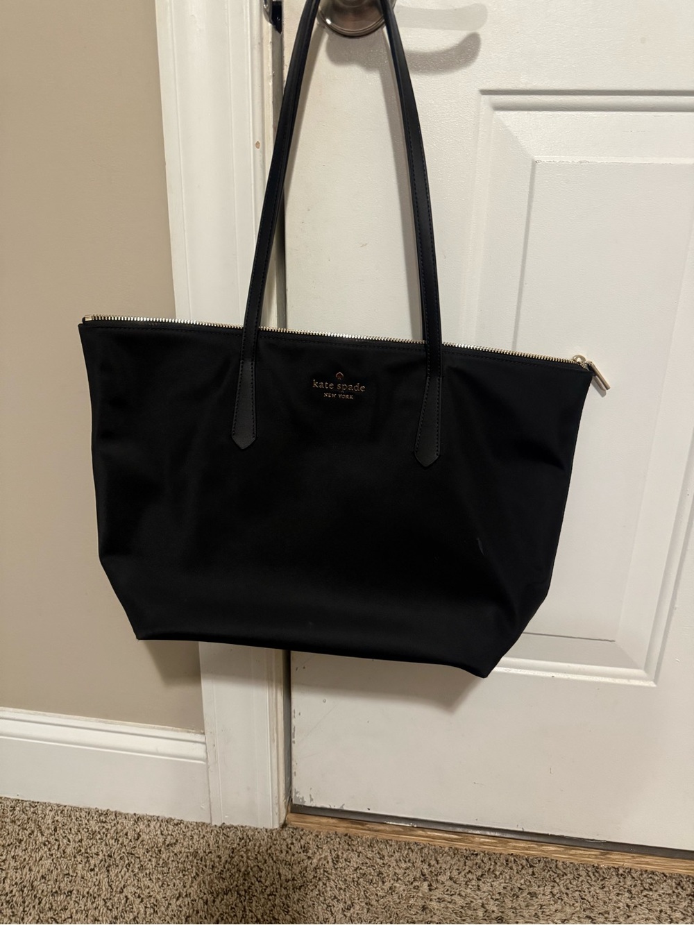 kate spade Black Kitt Nylon Tote Bag